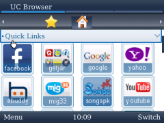UC Browser for BlackBerry Start Page Navigation 1 UC Browser for BlackBerry Start Page Navigation 1