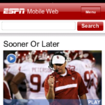 Nokia N9 Browser - ESPN Mobile