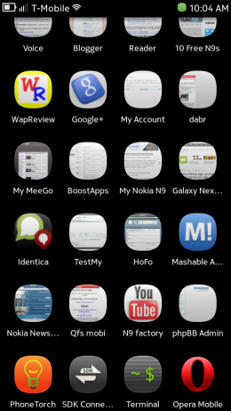 Nokia N9 - Terminal and Opera Icons