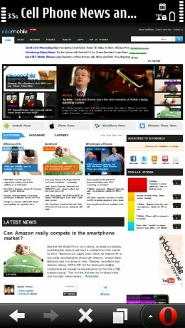 Opera Mobile 11.5 Update 1 - Intomobile Opera Mobile 11.5 Update 1 - Intomobile