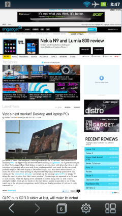 UC Browser 8.0.5 - Engadget