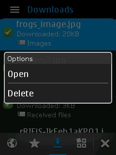 Nokia S40 - Downloads Menu