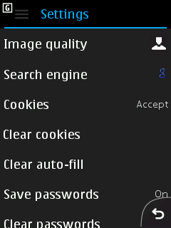 Nokia S40 - Settings Sub-Menu