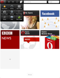 Opera Mini on the iPad Opera Mini on the iPad