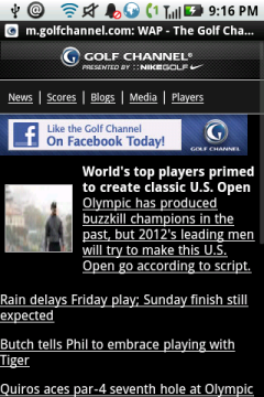 Golf Channel Mobile Golf Channel Mobile