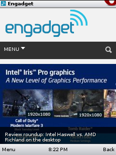 Opera Mini 4.5 Engadget